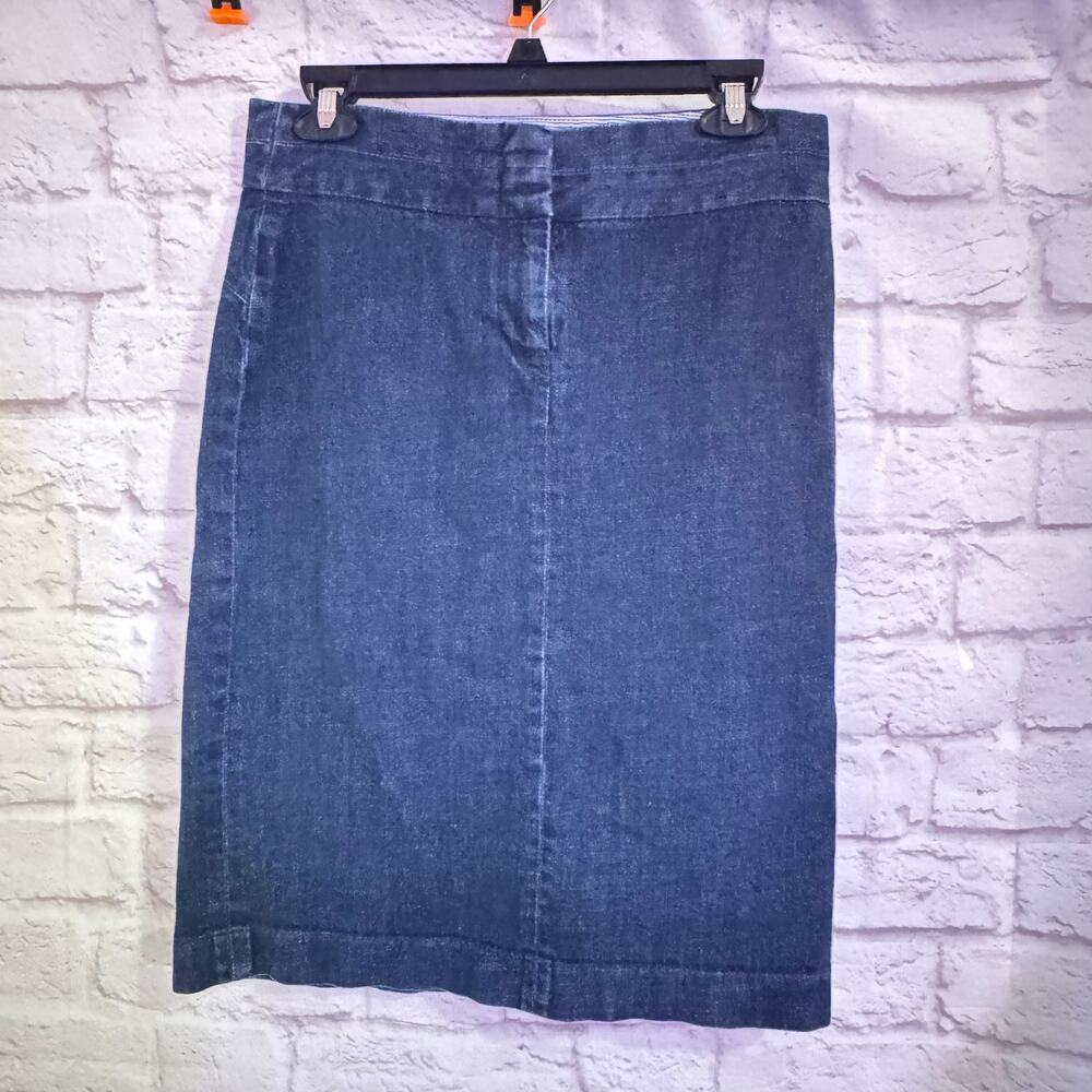 J Crew Denim Skirt 23” in length Excellent Condition 30” Waist